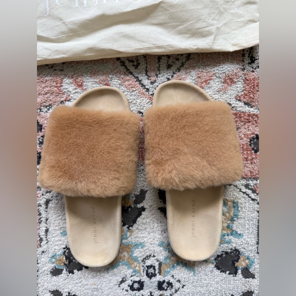 Jenni Kayne Shearling Slide Sandal size 38